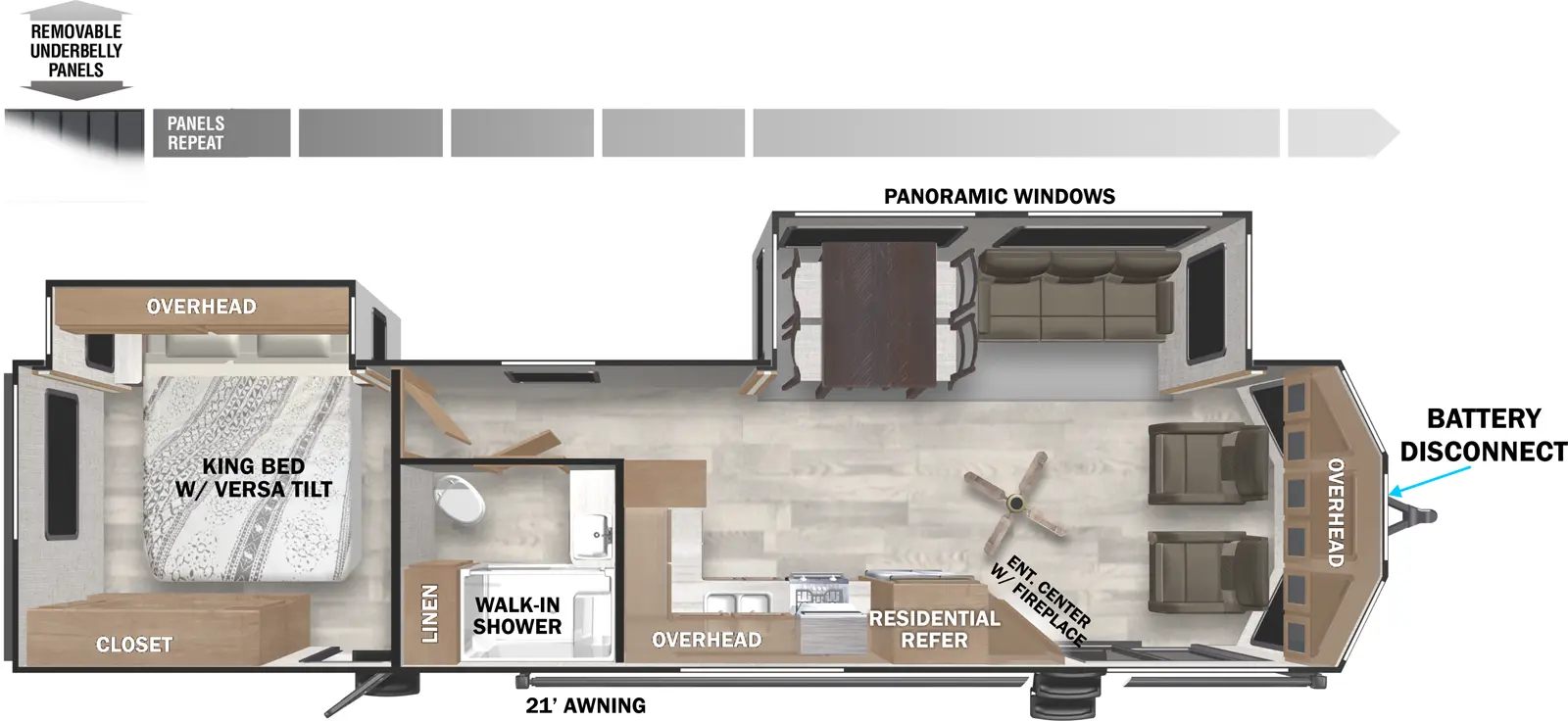 Wildwood Lodge 353FLFB Floorplan